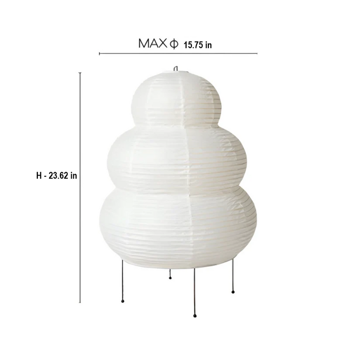 Japanese Wabi-Sabi Floor Lamp - SereneAura-Nora Luxe