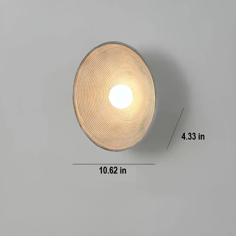 Japanese Wabi-Sabi Wall Lamp - ZenGlow Disc-Nora Luxe