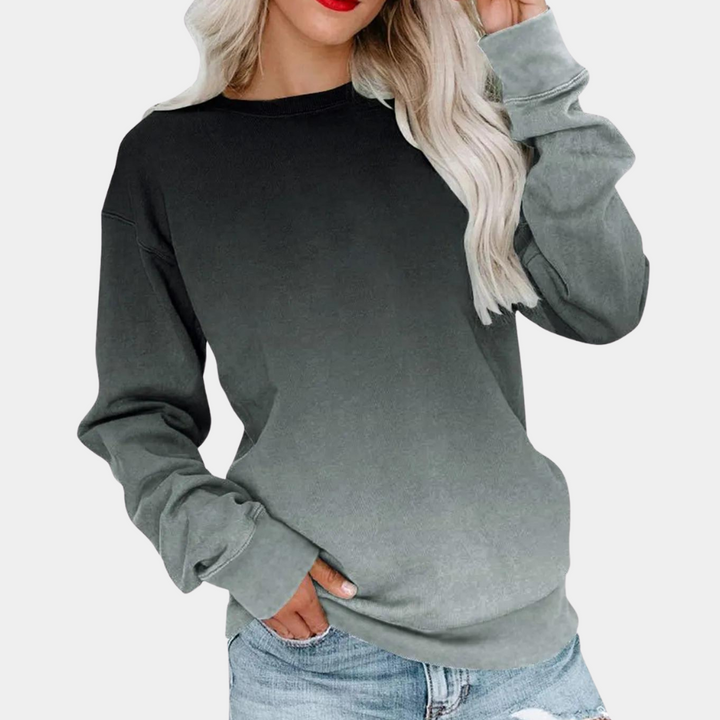 Jarra - Trendy Gradient Sweatshirt for Women-Gray-XS-Nora Luxe