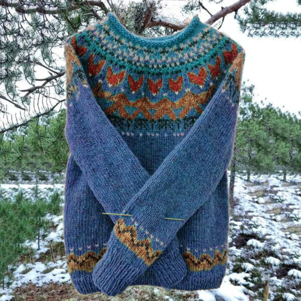 Jolie - Colorful Jumper for Women-Blue-XS-Nora Luxe