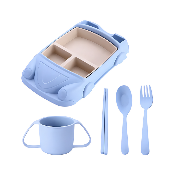 Kids' Dining Set - TurboTable-Blue-Car 2-Nora Luxe