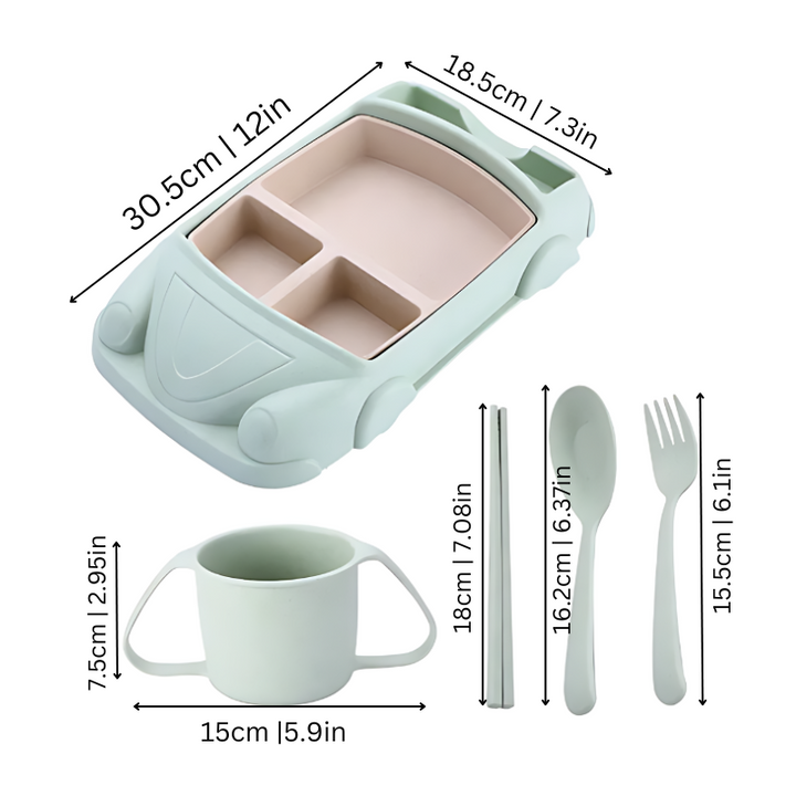 Kids' Dining Set - TurboTable-Pink-Car 1-Nora Luxe