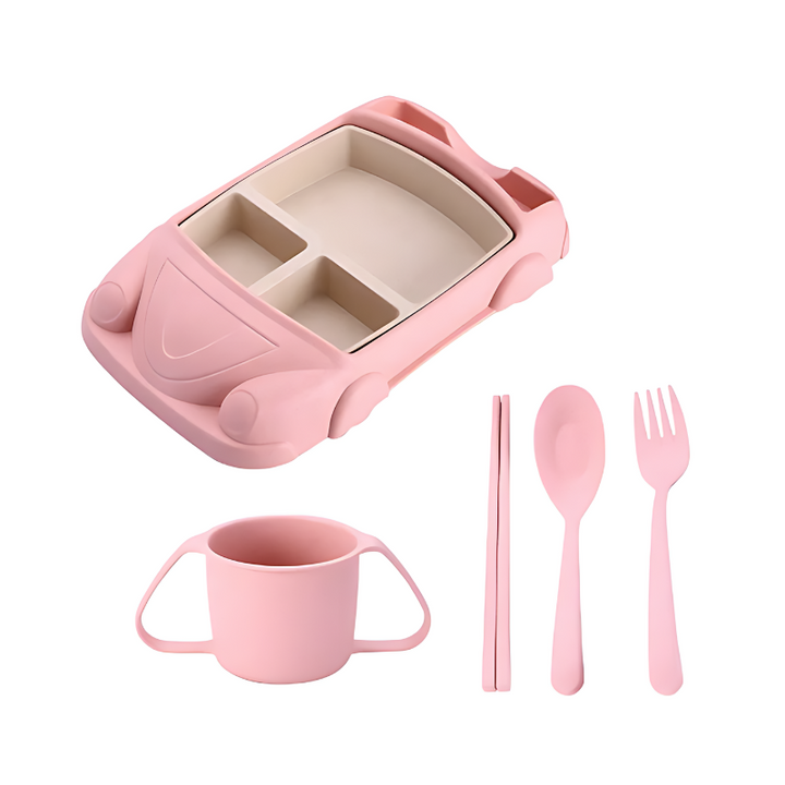 Kids' Dining Set - TurboTable-Pink-Car 2-Nora Luxe