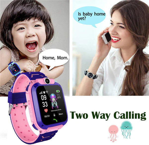 Kids GPS watch with Location and Calling - Luna-Pink-Nora Luxe