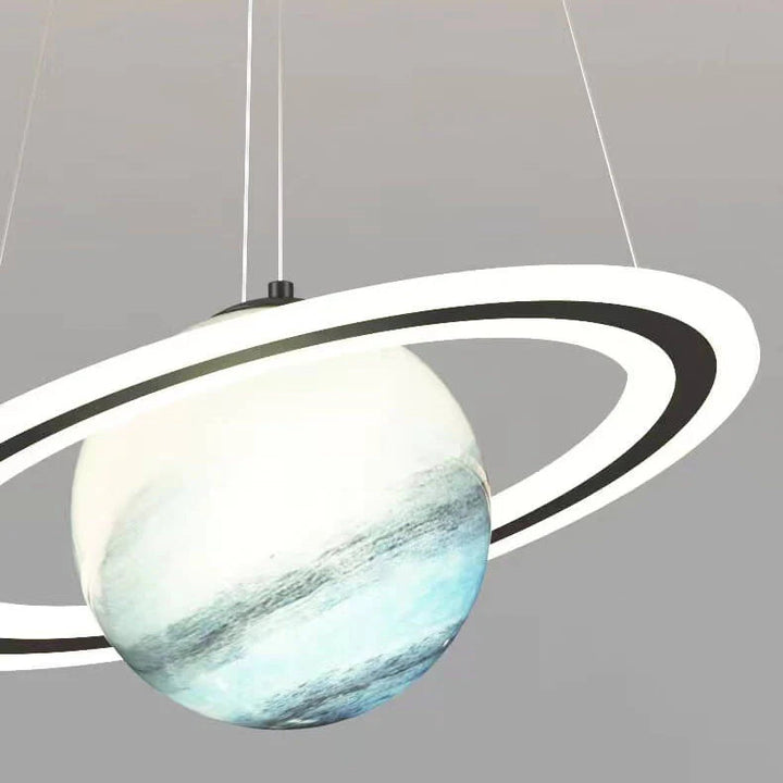 Kids' Room LED Pendant Light - CosmoGlow-Blue Earth-A (Not an astronaut)-3 Colour Temperatures-Nora Luxe