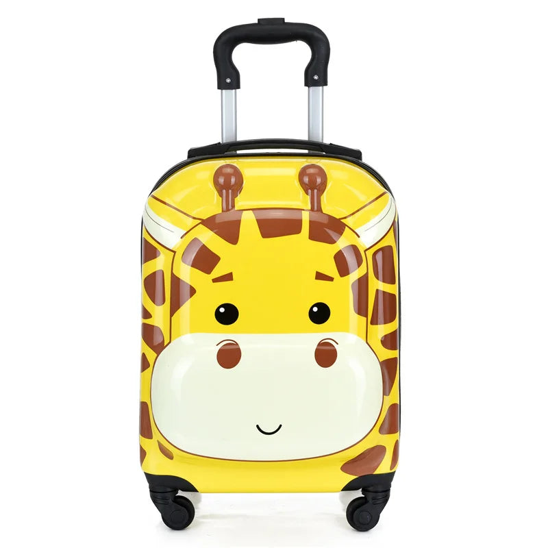 Kids' suitcase cartoon animal – Sydney-Giraffe-Nora Luxe