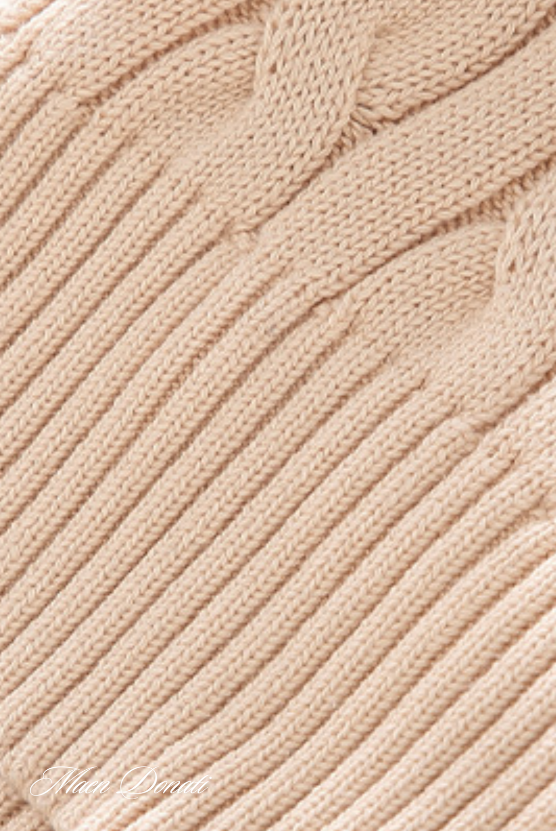 Knitted Men's Sweater - Ethan-Apricot-S-Nora Luxe