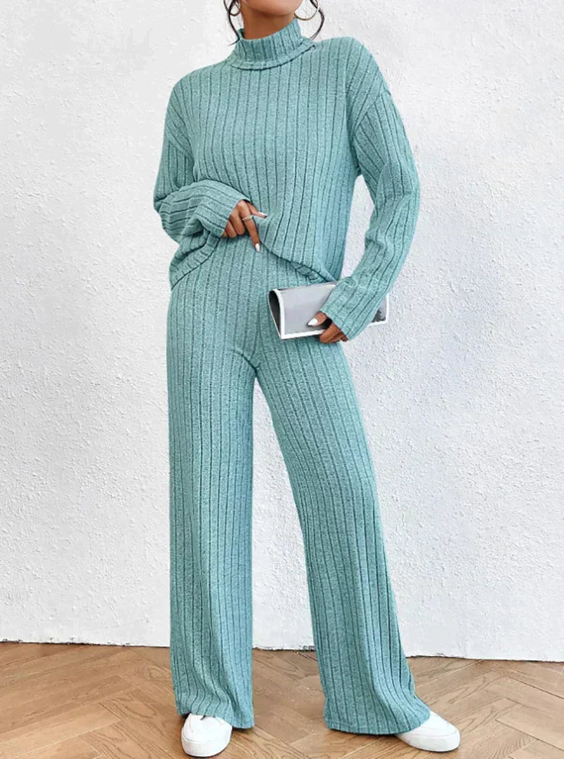 Knitted Outfit for Women - Emma-Heavenly Blue-S-Nora Luxe