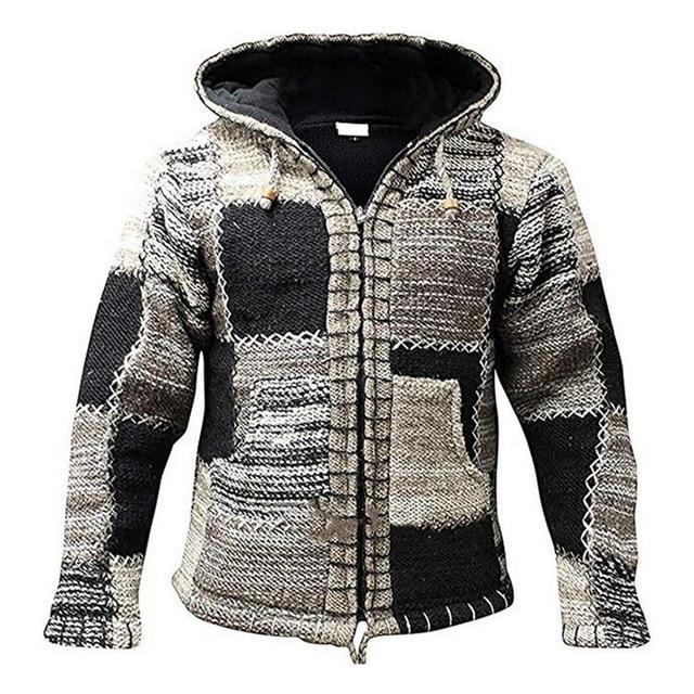 Knitted Patchwork Vest for Men - Luca-Black-S-Nora Luxe