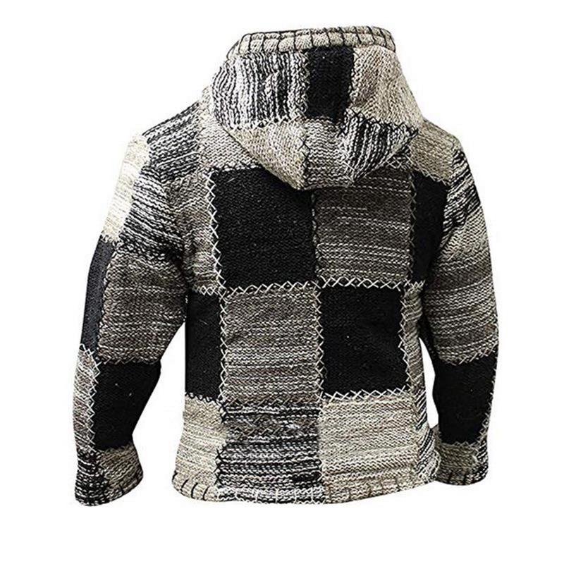 Knitted Patchwork Vest for Men - Luca-Black-S-Nora Luxe