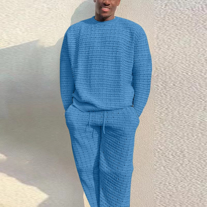 Knitted Summer Jumper for Men – Dax-Blue-S-State of Style