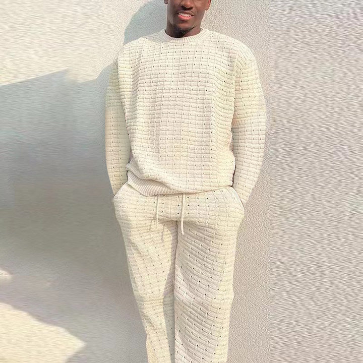 Knitted Summer Jumper for Men – Dax-White-S-State of Style