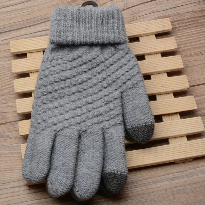 Knitted Touchscreen Gloves for Women - Amara-Black-Nora Luxe