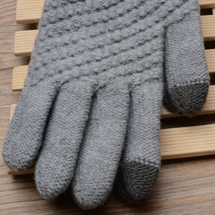 Knitted Touchscreen Gloves for Women - Amara-Black-Nora Luxe