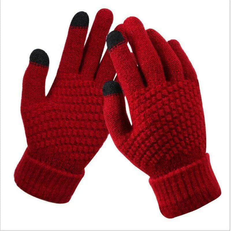 Knitted Touchscreen Gloves for Women - Amara-Black-Nora Luxe