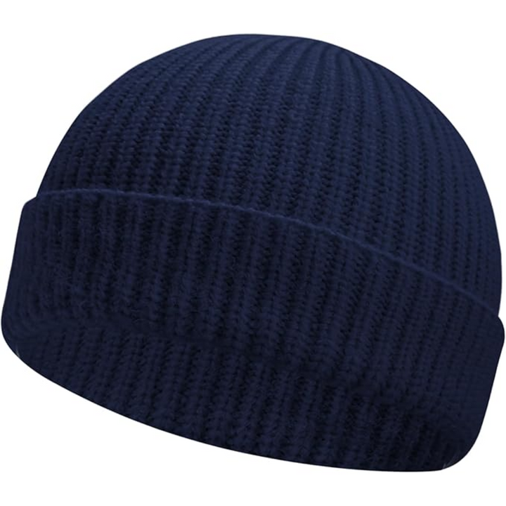 Knitted Winter Beanie - Robin-Marine blue-Nora Luxe