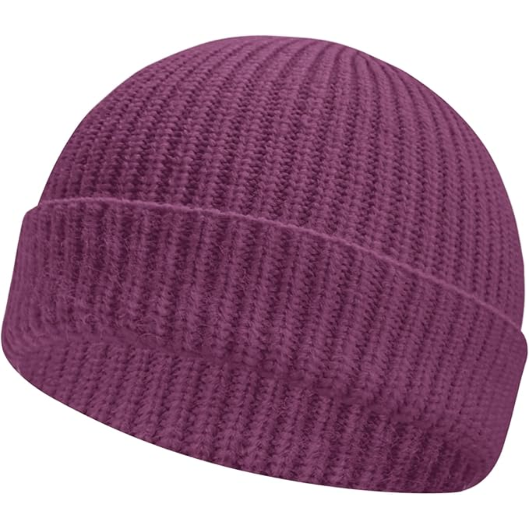 Knitted Winter Beanie - Robin-Purple-Nora Luxe