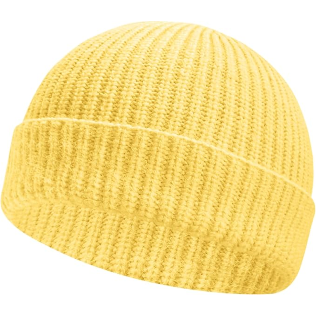 Knitted Winter Beanie - Robin-Yellow-Nora Luxe