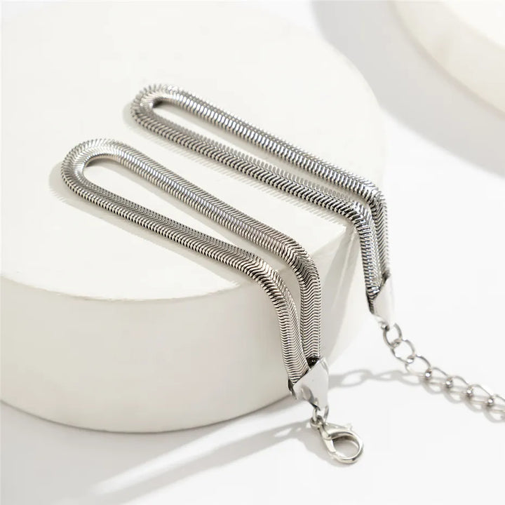 Knotted Snake Chain Bracelet | Elegant Women's Jewellery-GOLD-Nora Luxe