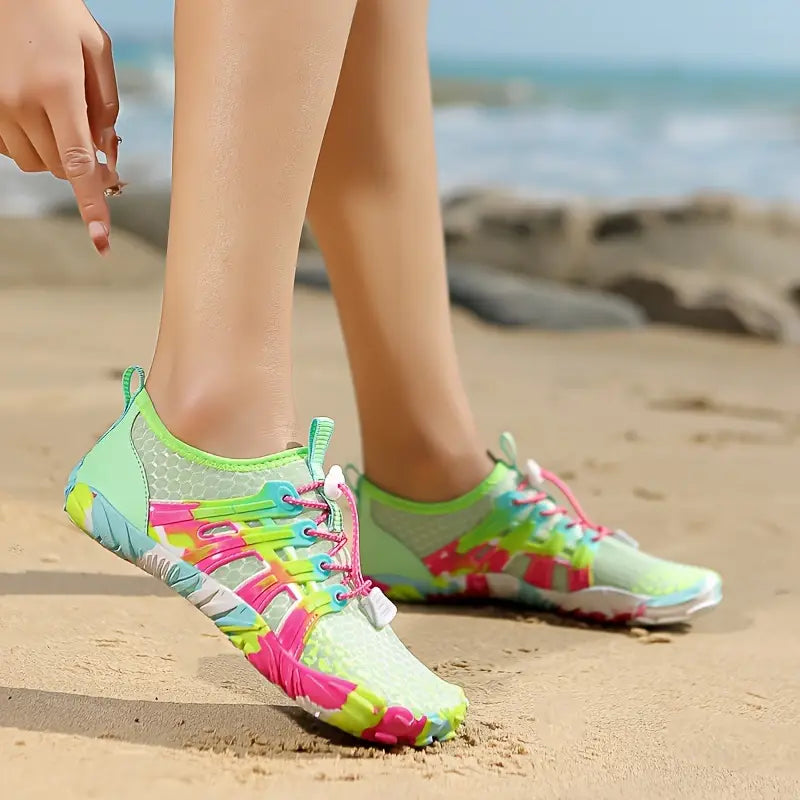 Ladies Barefoot Water Shoes - WaveFlex-Grass Green-3.0-Nora Luxe