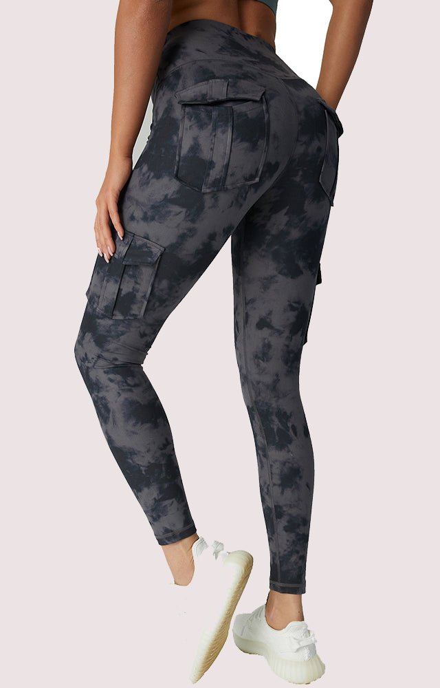 Ladies Cargo Leggings - Nova-Army Gray-S-Nora Luxe