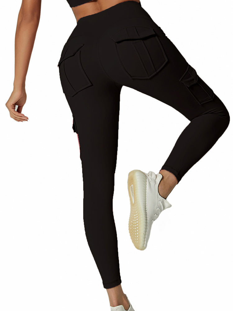 Ladies Cargo Leggings - Nova-Black-S-Nora Luxe