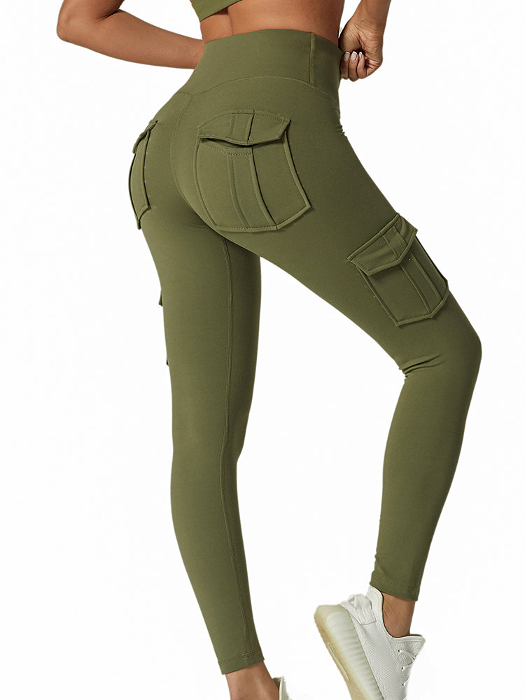 Ladies Cargo Leggings - Nova-Black-S-Nora Luxe
