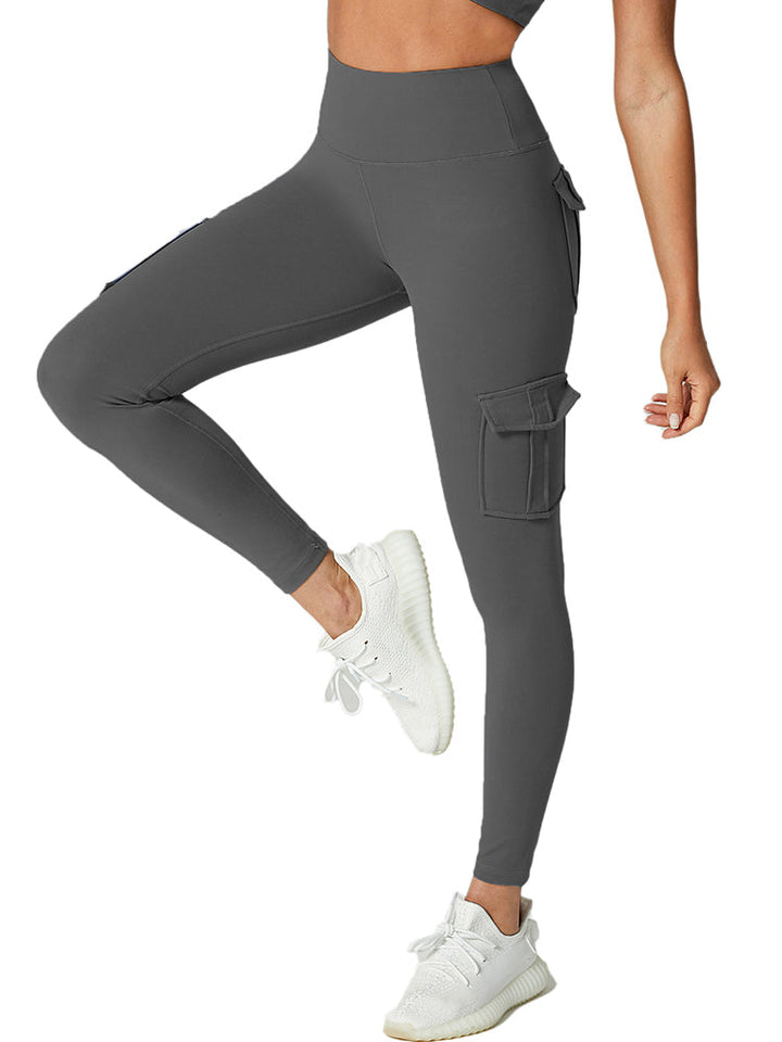 Ladies Cargo Leggings - Nova-Gray-S-Nora Luxe