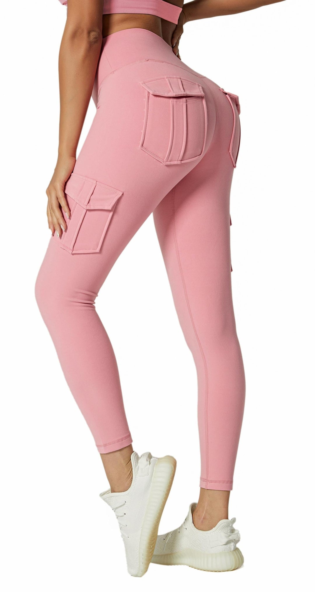Ladies Cargo Leggings - Nova-Pink-S-Nora Luxe