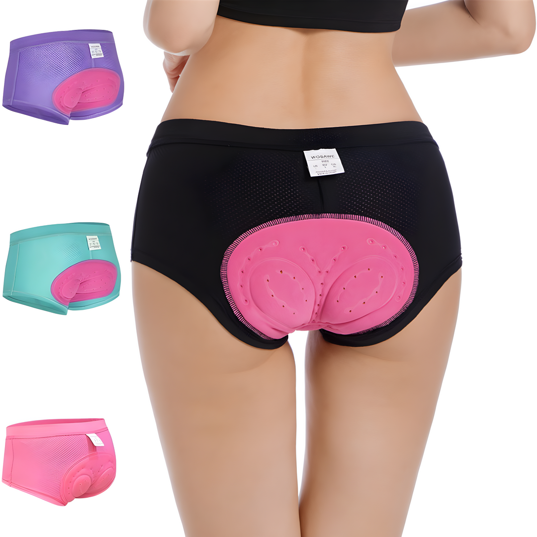 Ladies Cycling Shorts - FlexiComfort-Black-S-Nora Luxe