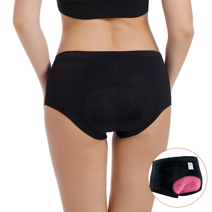 Ladies Cycling Shorts - FlexiComfort-Black-S-Nora Luxe