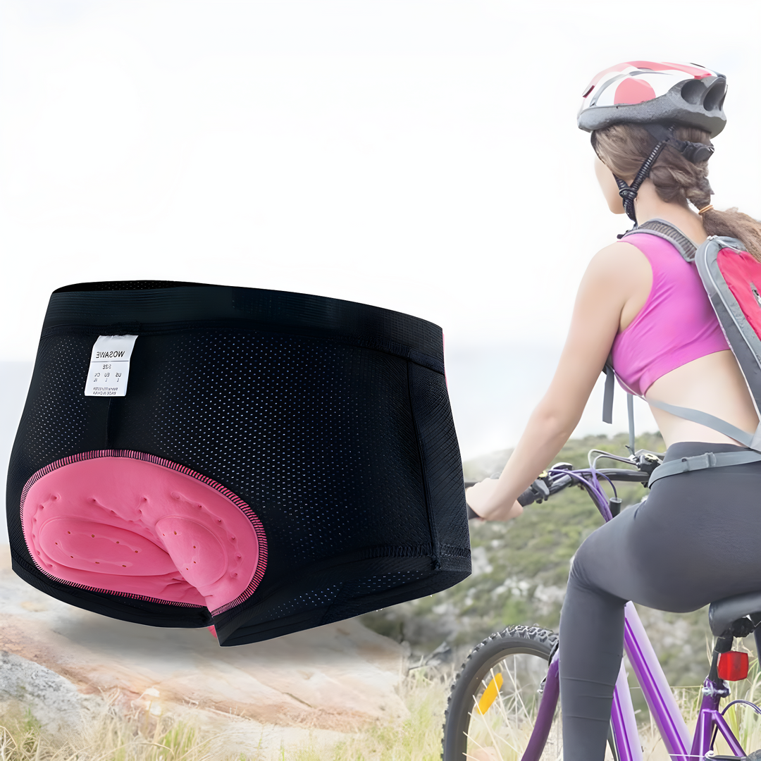 Ladies Cycling Shorts - FlexiComfort-Black-S-Nora Luxe