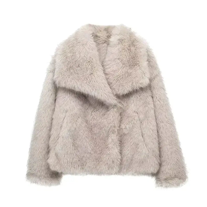 Ladies Faux Fur Jacket - Olivia-XS-Nora Luxe