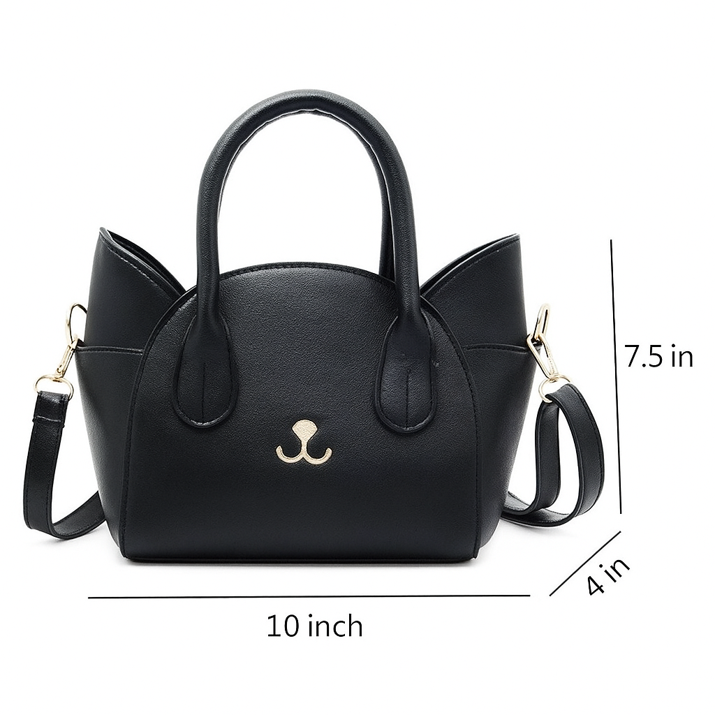 Ladies' Handbag - CatWalk™-Black-Nora Luxe