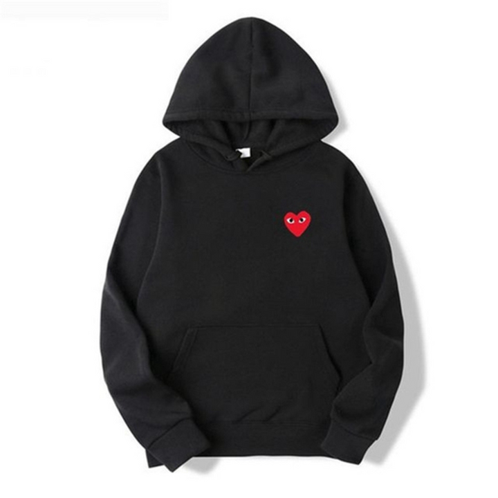 Ladies' Hoodie with Heart-Shaped Logo - Nina-Black-S-Nora Luxe