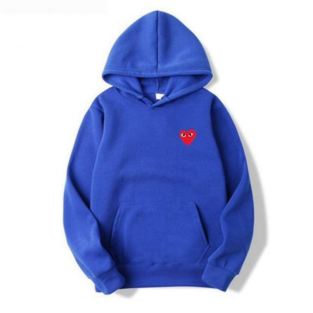 Ladies' Hoodie with Heart-Shaped Logo - Nina-Blue-S-Nora Luxe