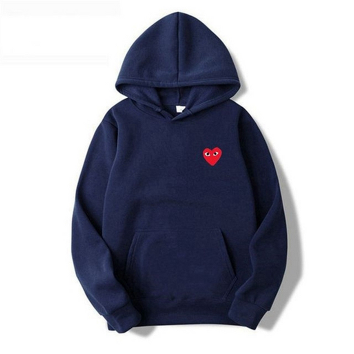 Ladies' Hoodie with Heart-Shaped Logo - Nina-Dark Blue-S-Nora Luxe
