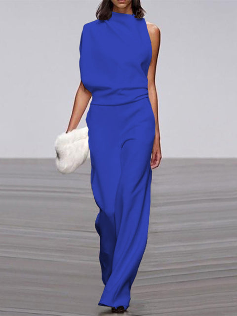 Ladies Jumpsuit - Bea-Blue-2-Nora Luxe