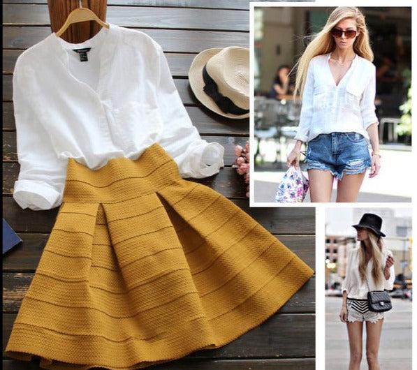 Ladies Linen Shirt with Long Sleeves – Isla-Red-S-The Livary