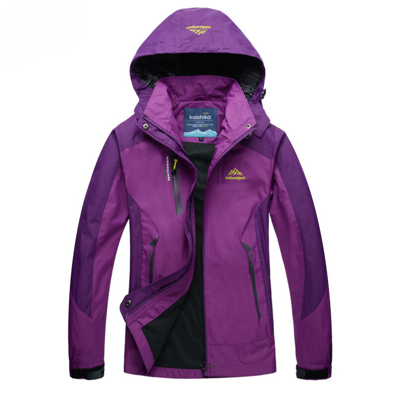 Ladies' Outdoor Walking Jacket - Nadia-Purple-S-Nora Luxe