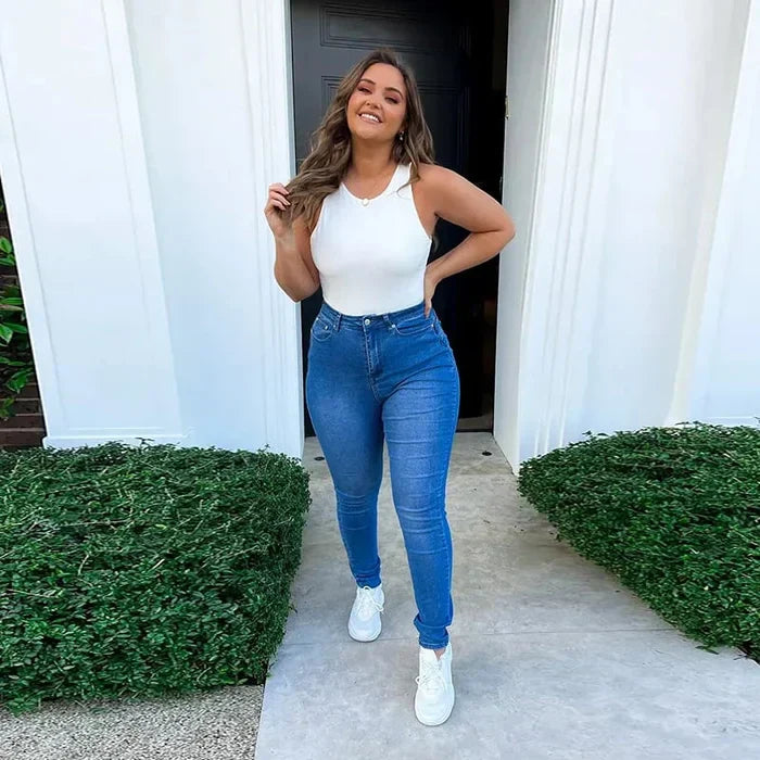 Ladies Shapewear Trousers - Bella-Blue-S-Nora Luxe