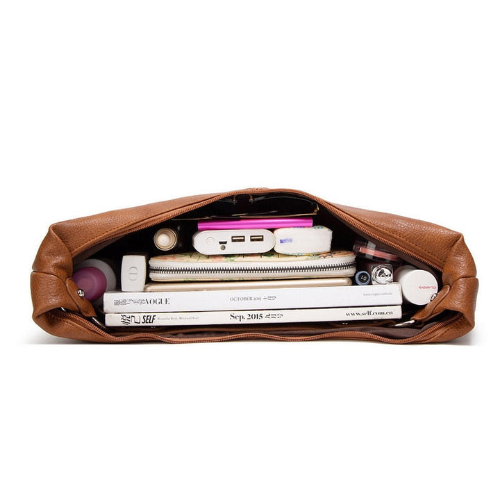 Ladies Shoulder Bag - Mila-Brown-Nora Luxe