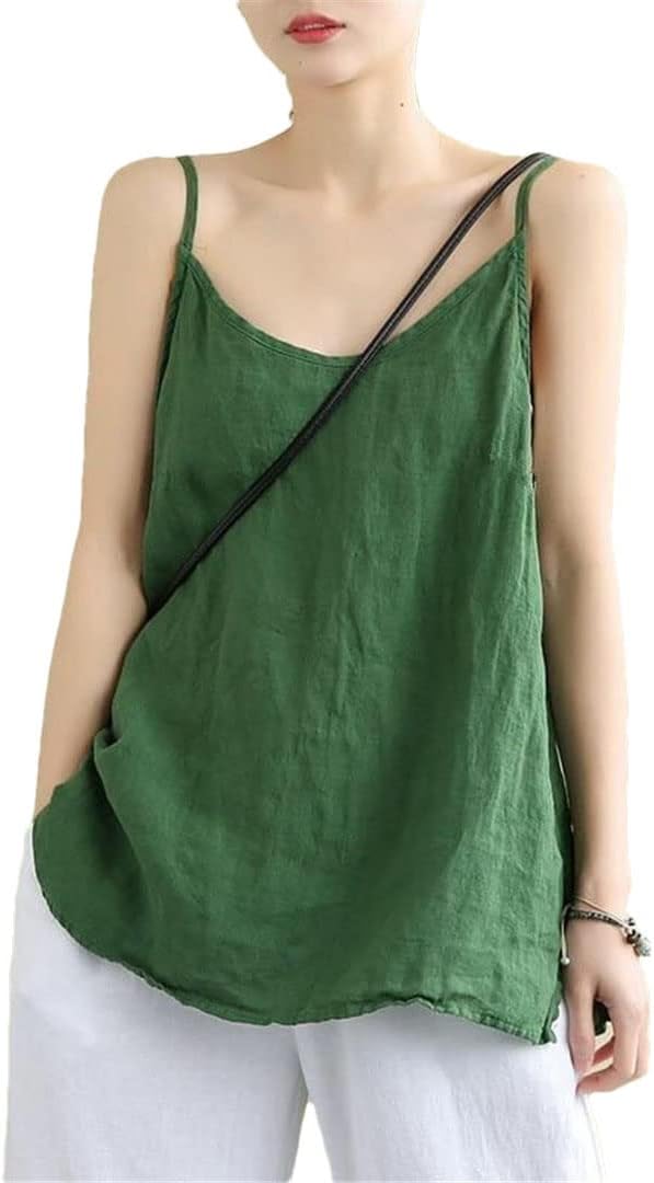 Ladies Sleeveless Tank Top – Tess-Green-S-State of Style