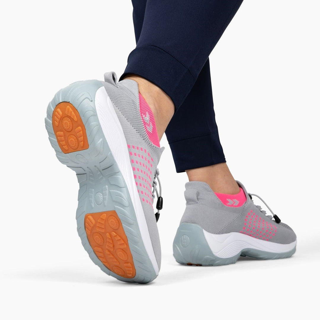 Ladies Sneakers - FlexiComfort-Black Purple-4-Nora Luxe