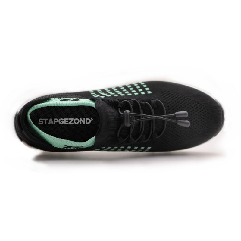 Ladies Sneakers - FlexiComfort-Black Purple-4-Nora Luxe