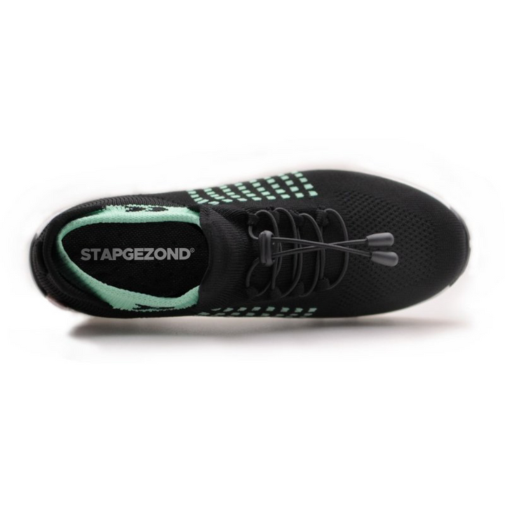 Ladies Sneakers - FlexiComfort-Black Purple-4-Nora Luxe