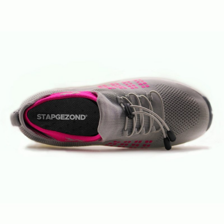 Ladies Sneakers - FlexiComfort-Black Purple-4-Nora Luxe
