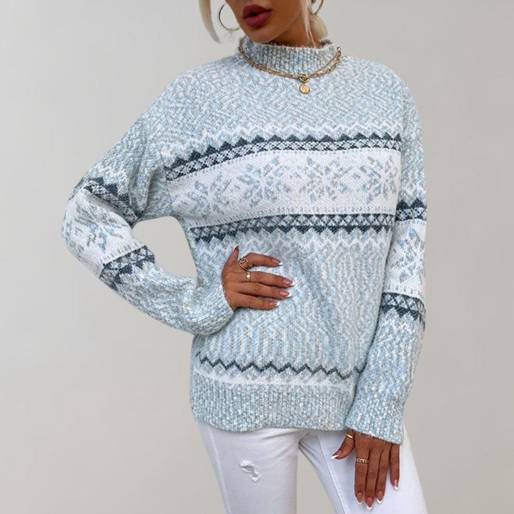 Ladies' sweater - Elara-Heavenly Blue-XS-Nora Luxe