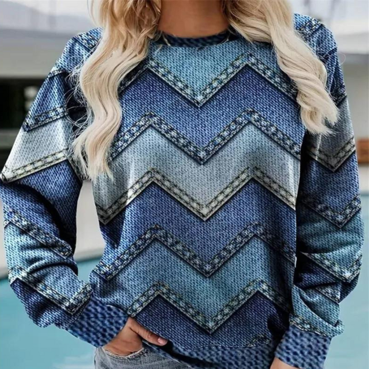 Ladies' Sweater for Comfort and Style - Aurora-Blue-XS-Nora Luxe