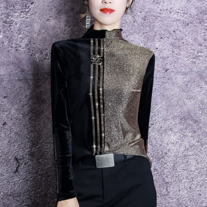 Ladies' Sweater with High Collar - Elise-XS-Nora Luxe